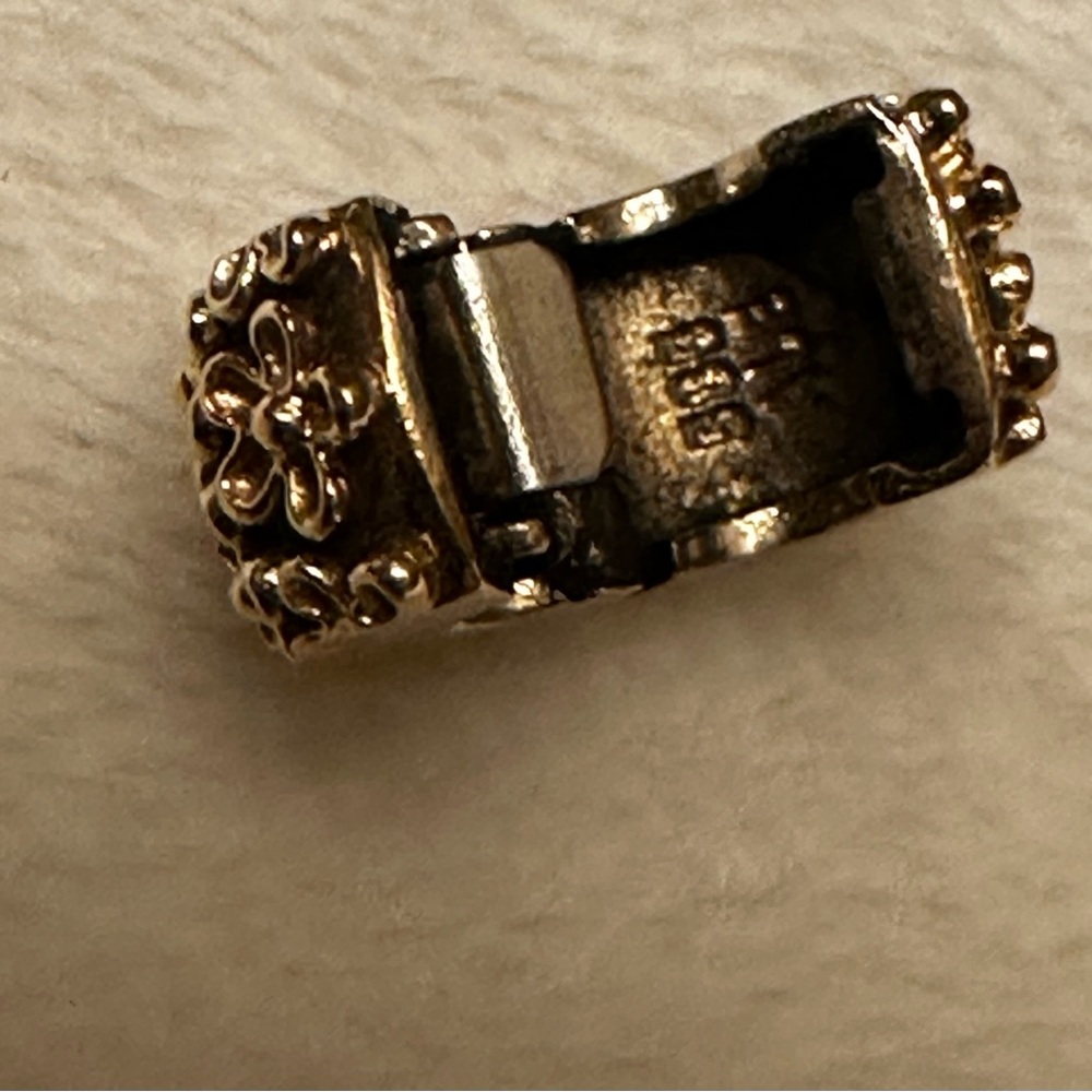 Pandora Gold Floral Charms – Clip – 925 ALE – Authentic - Picture 5 of 5